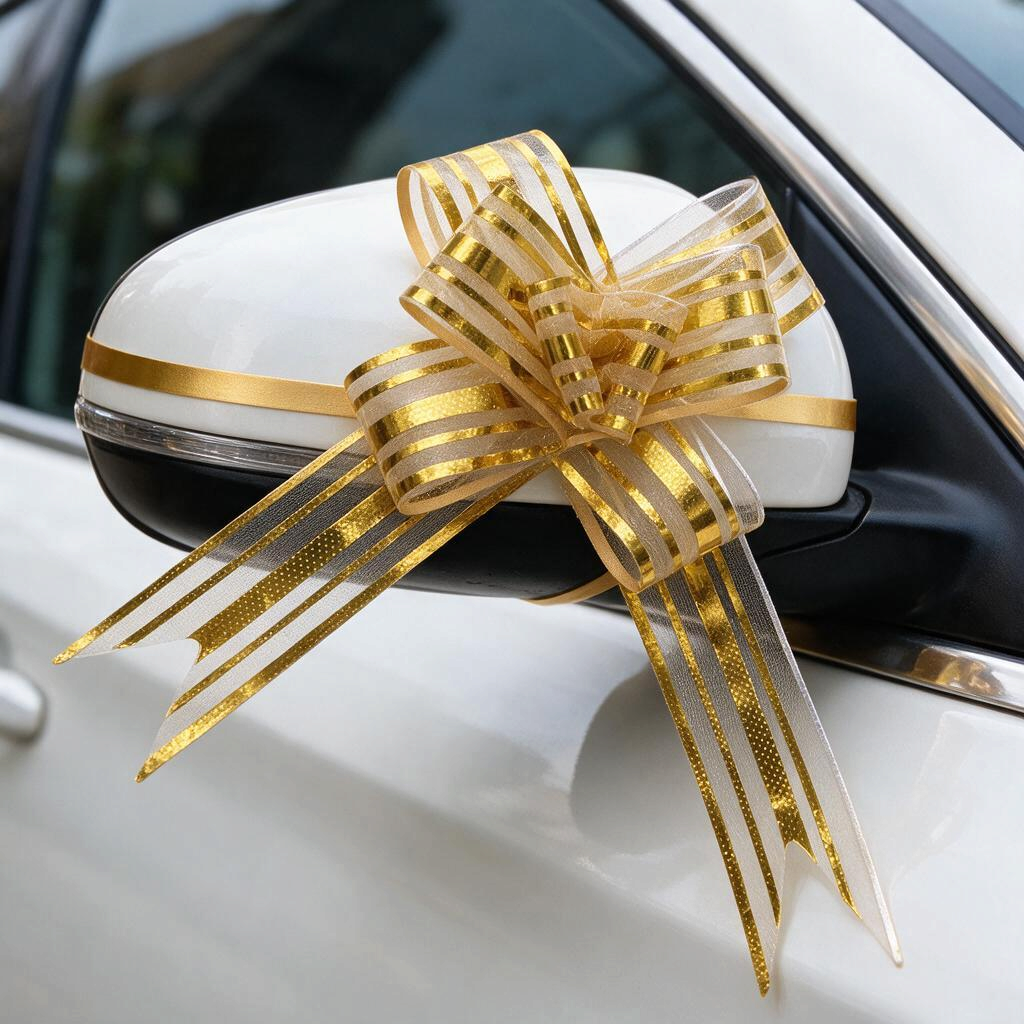 Decorative Metallic Gift Wrapping Bows Set (10)