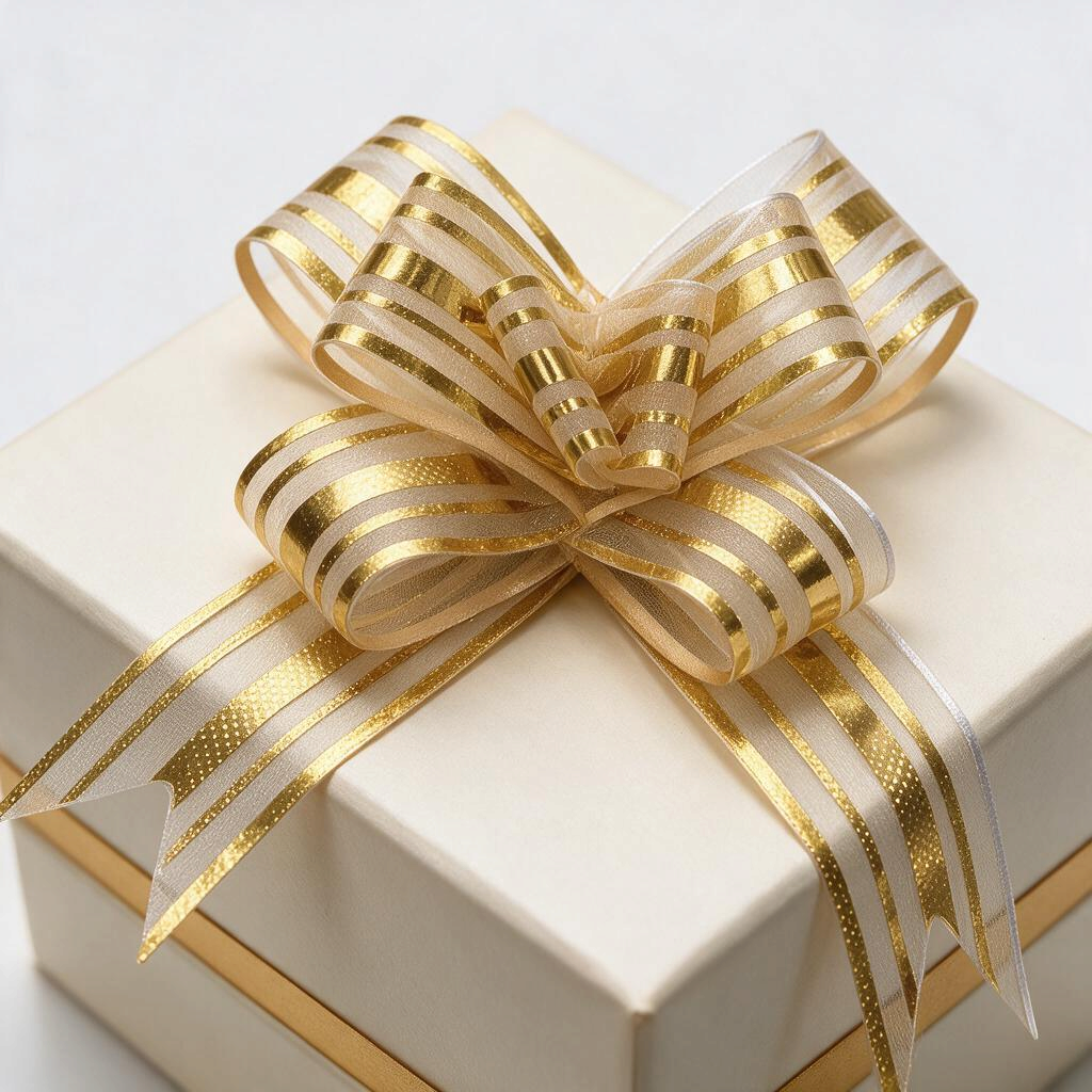 Decorative Metallic Gift Wrapping Bows Set (10)