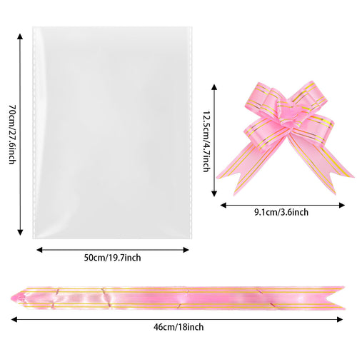 Clear Cellophane Gift Bag With Decorative Bow