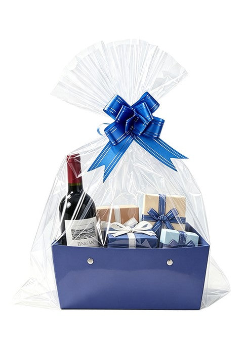 Clear Cellophane Gift Bag With Decorative Bow
