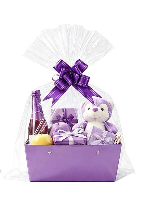 Clear Cellophane Gift Bag With Decorative Bow